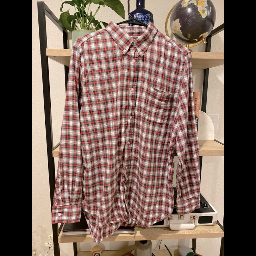 FiveFour Button Up Striped Shirt. Size Large.